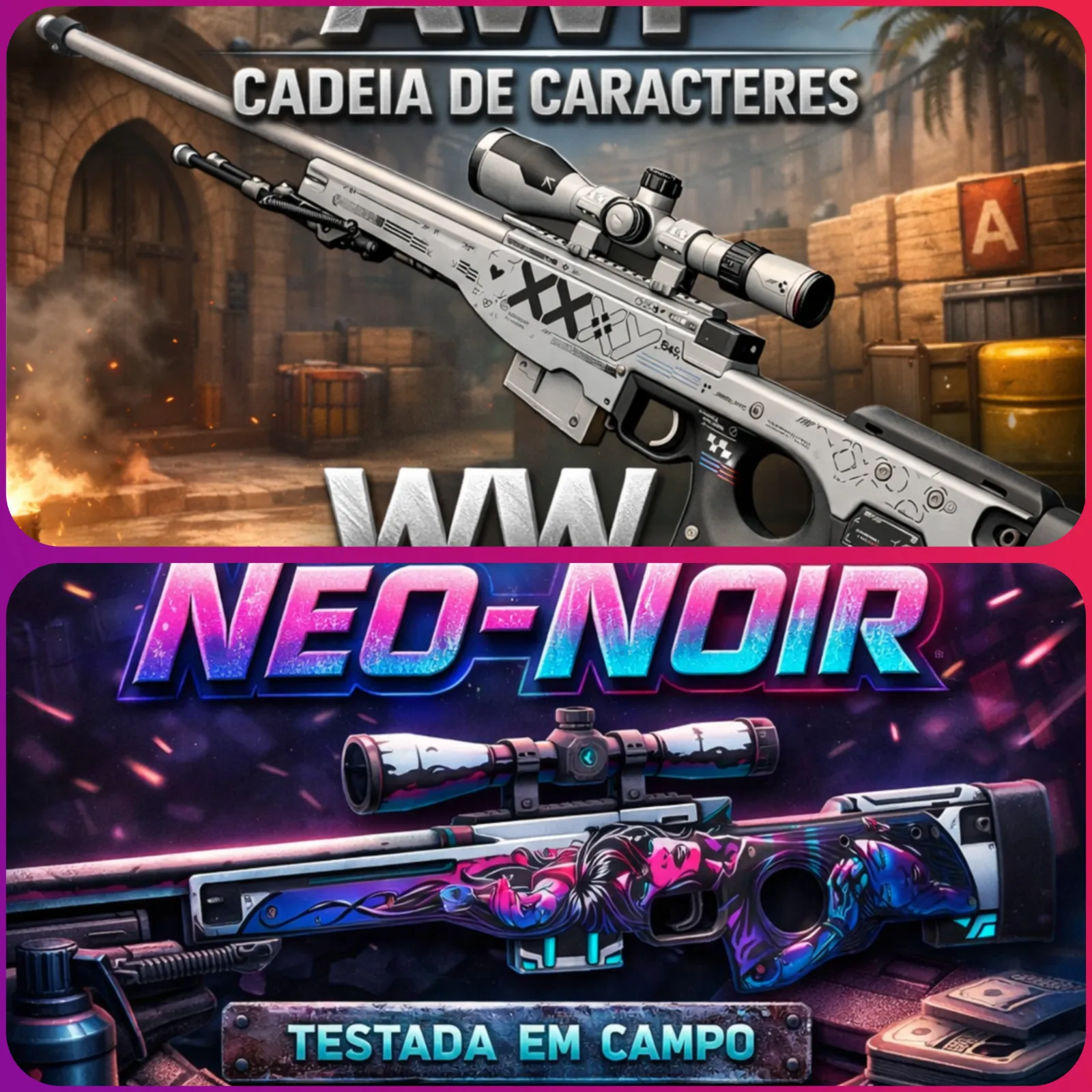 Prêmio Standard  54 - AWP NEO NOIR E AWP PRINTSTREAM  R$ 6,50